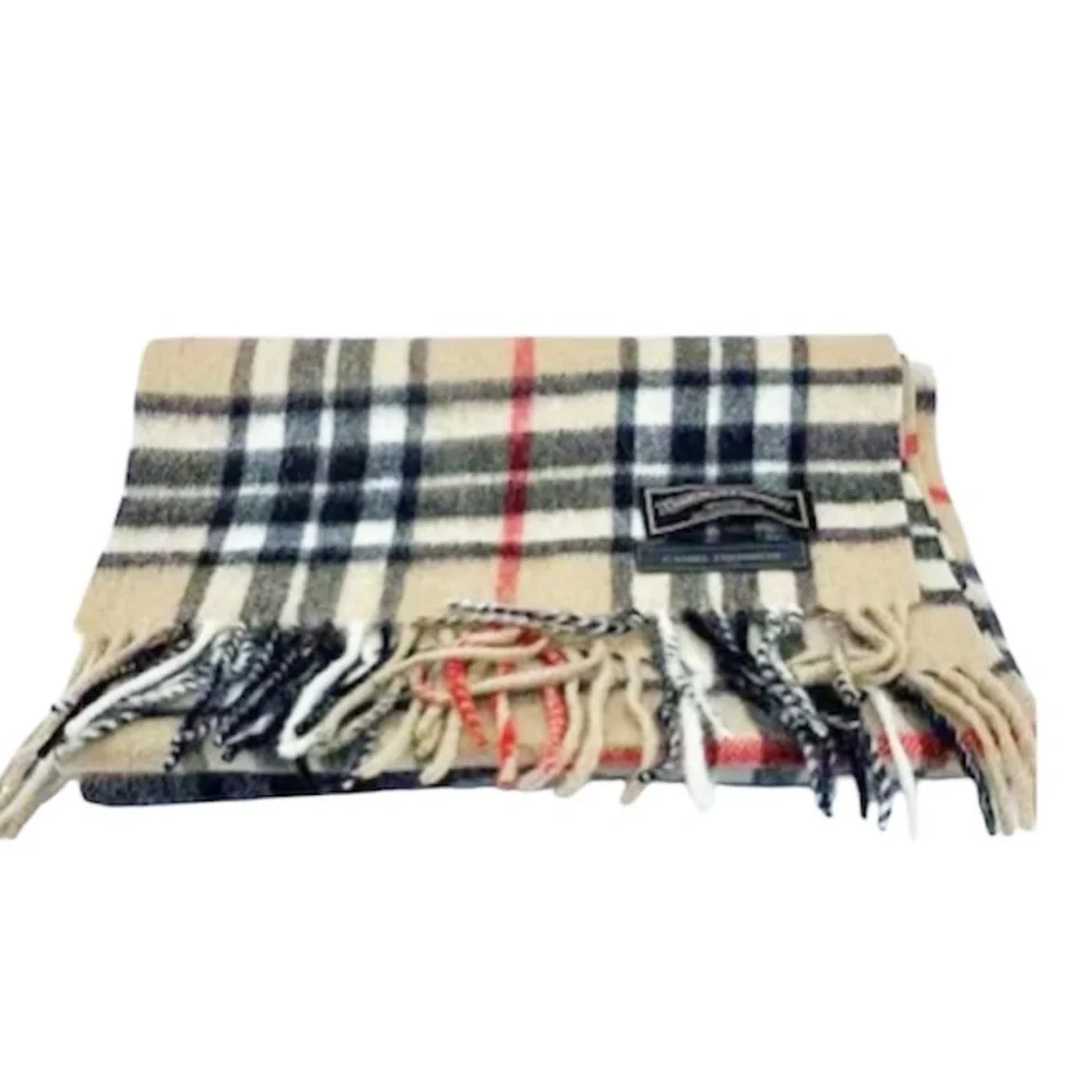 JAMES PRINGLE WEAVERS Scarf “Camel Thomson” With Fringe Size 11”x53”